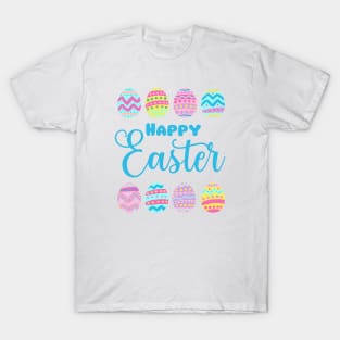 Happy easter cute easter eggs decoration T-Shirt